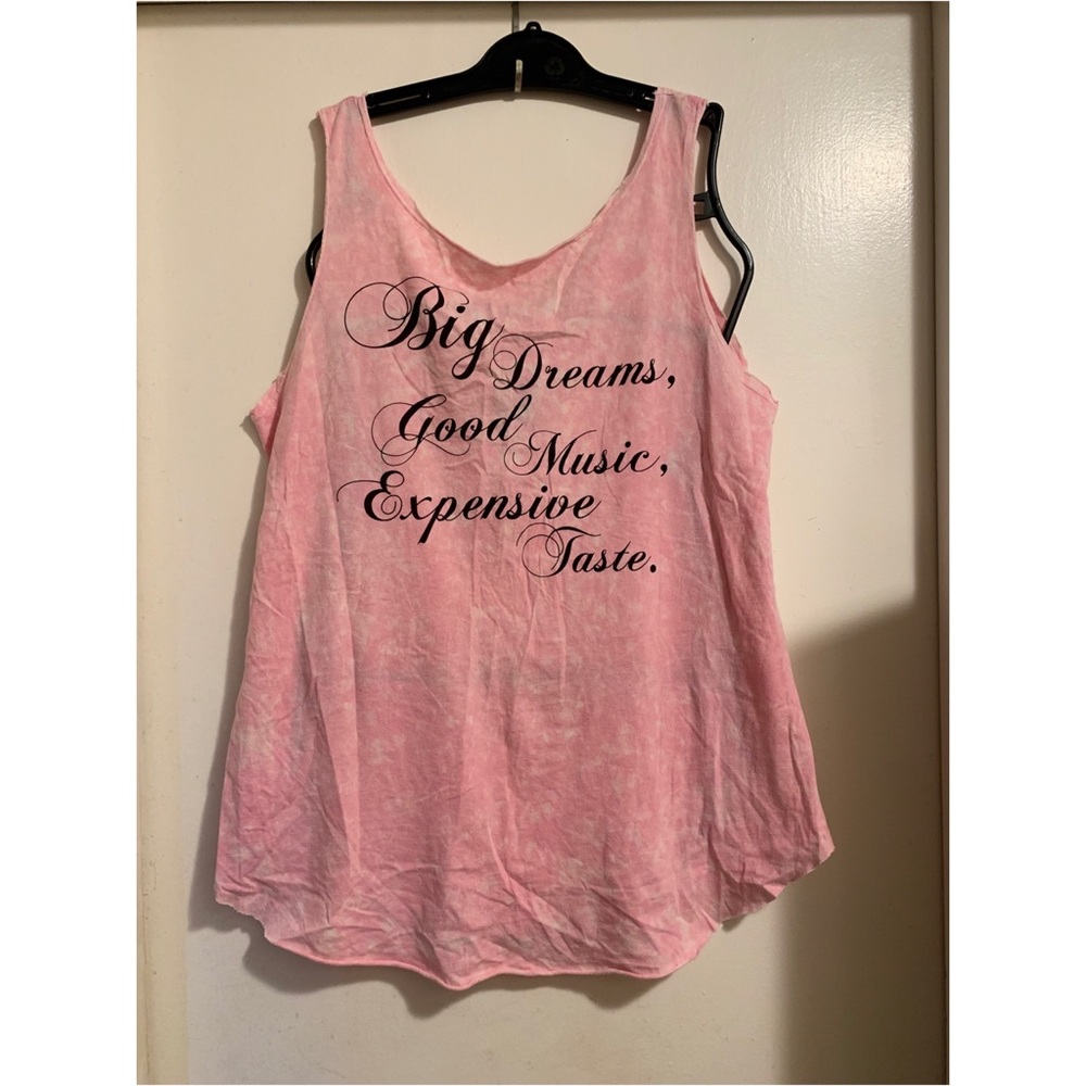 Light Pink Tie Dye Tank Top By Wet Seal